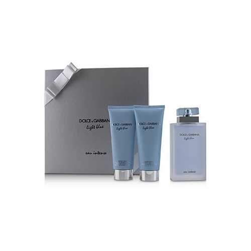 Light Blue Eau Intense Coffret: Eau De Parfum Spray 100ml/3.3oz + Refreshing Body Cream 100ml/3.3oz + Energy Body Bath &amp; Shower Gel 100ml/3.3oz  3pcs