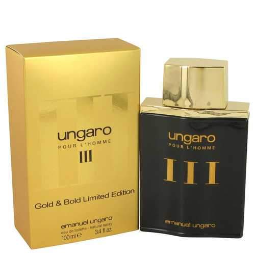 UNGARO III by Ungaro Eau De Toilette spray (Gold & Bold Limited Edition) 3.4 oz (Men)