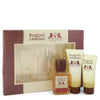 ENGLISH LEATHER by Dana Gift Set -- 3.4 oz Cologne Body Spash + 2 oz After Shave Balm + 2.5 oz Body Wash (Men)