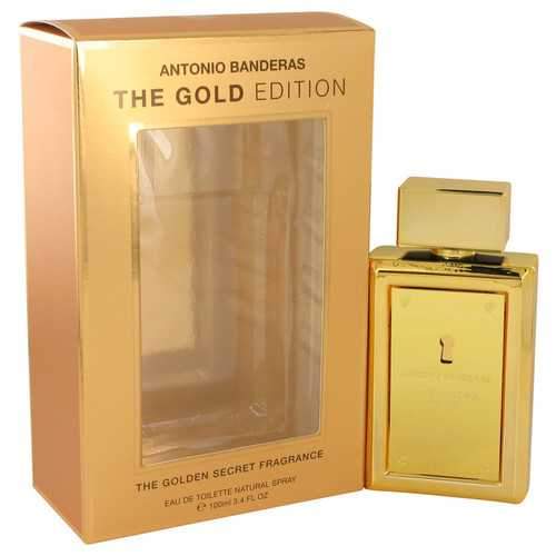The Golden Secret by Antonio Banderas Eau De Toilette Spray (The Gold Edition) 3.4 oz (Men)