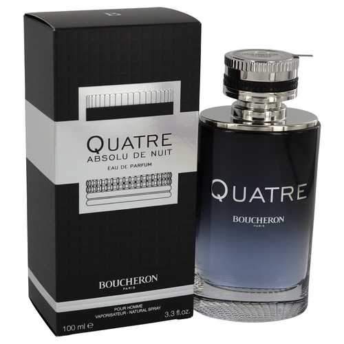 Quatre Absolu De Nuit by Boucheron Eau De Parfum Spray 3.3 oz (Men)
